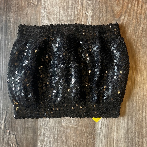 FINAL PRICE NEW Vintage Sequined Tube Top - Picture 2 of 3